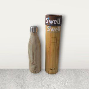 Swell Wood Collection Triple Insulated 25 Oz  Stainless Steel Water Bottle NEW